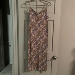 Velvet heart size small snake print maxi dress